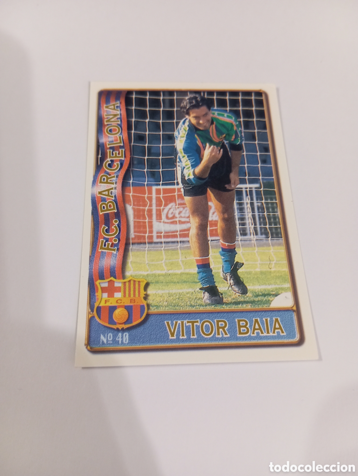 Cromos de f&uacute;tbol: 40 VITOR BAIA Barcelona 96 97 MUNDICROMO FICHAS LIGA 1996 1997