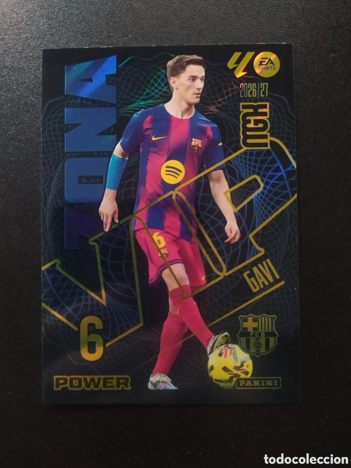 Cromos de f&uacute;tbol: Megacracks 2026 2027 26 27 panini Gavi zona vip power n&deg; 394P 394 P Barcelona