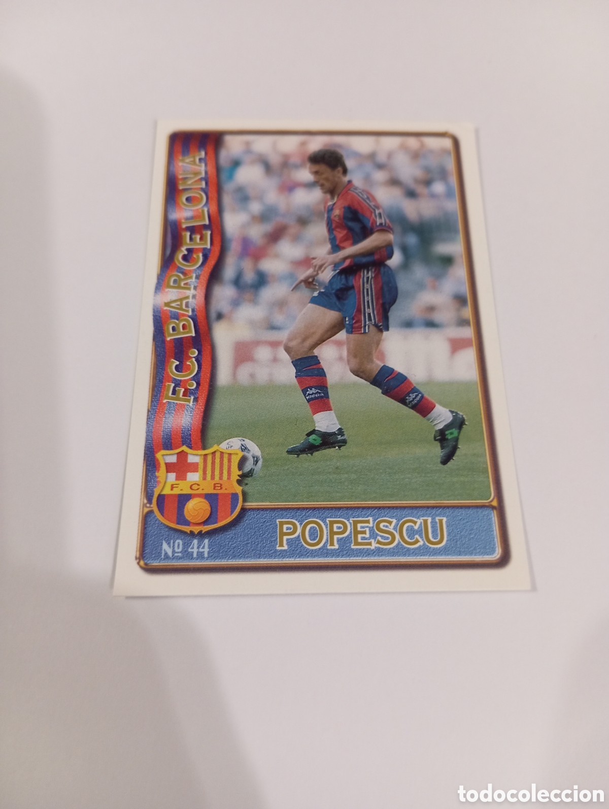 Cromos de f&uacute;tbol: 44 POPESCU Barcelona 96 97 MUNDICROMO FICHAS LIGA 1996 1997