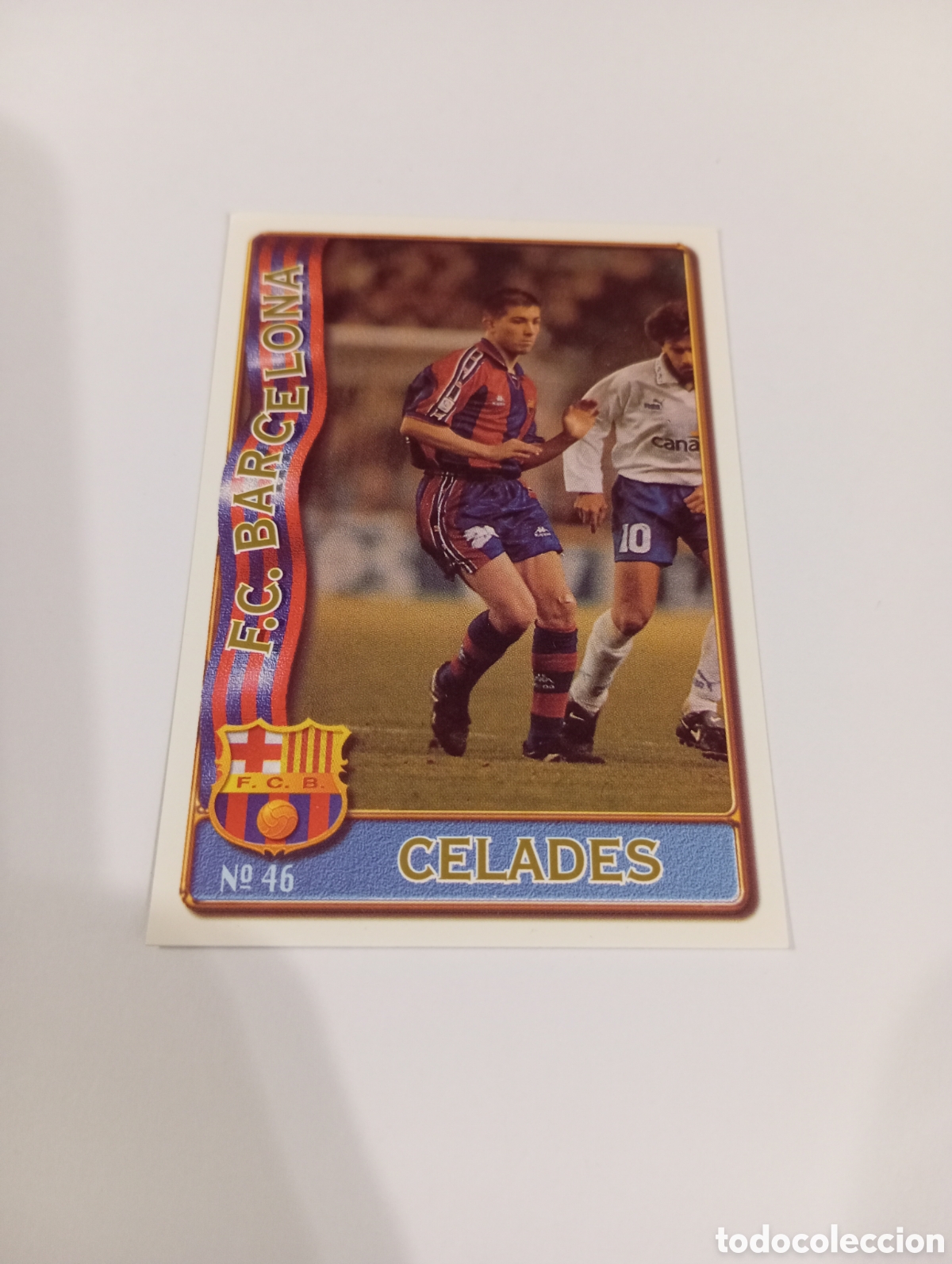 Cromos de f&uacute;tbol: 46 CELADES Barcelona 96 97 MUNDICROMO FICHAS LIGA 1996 1997