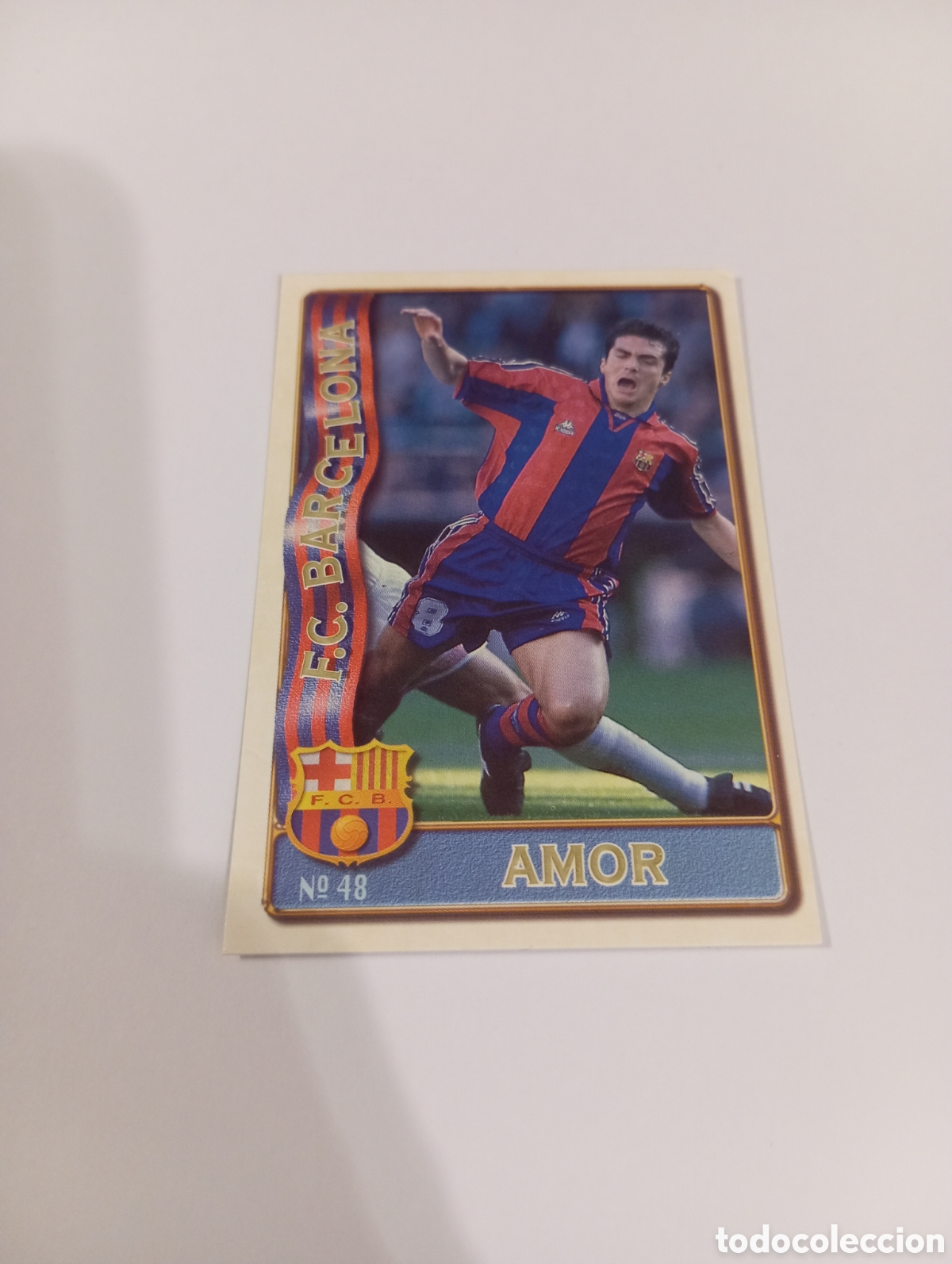 Cromos de f&uacute;tbol: 48 AMOR Barcelona 96 97 MUNDICROMO FICHAS LIGA 1996 1997