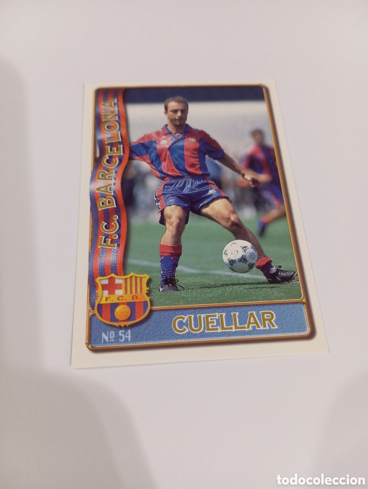 Cromos de Futebol: 54 CUELLAR Barcelona 96 97 MUNDICROMO FICHAS LIGA 1996 1997