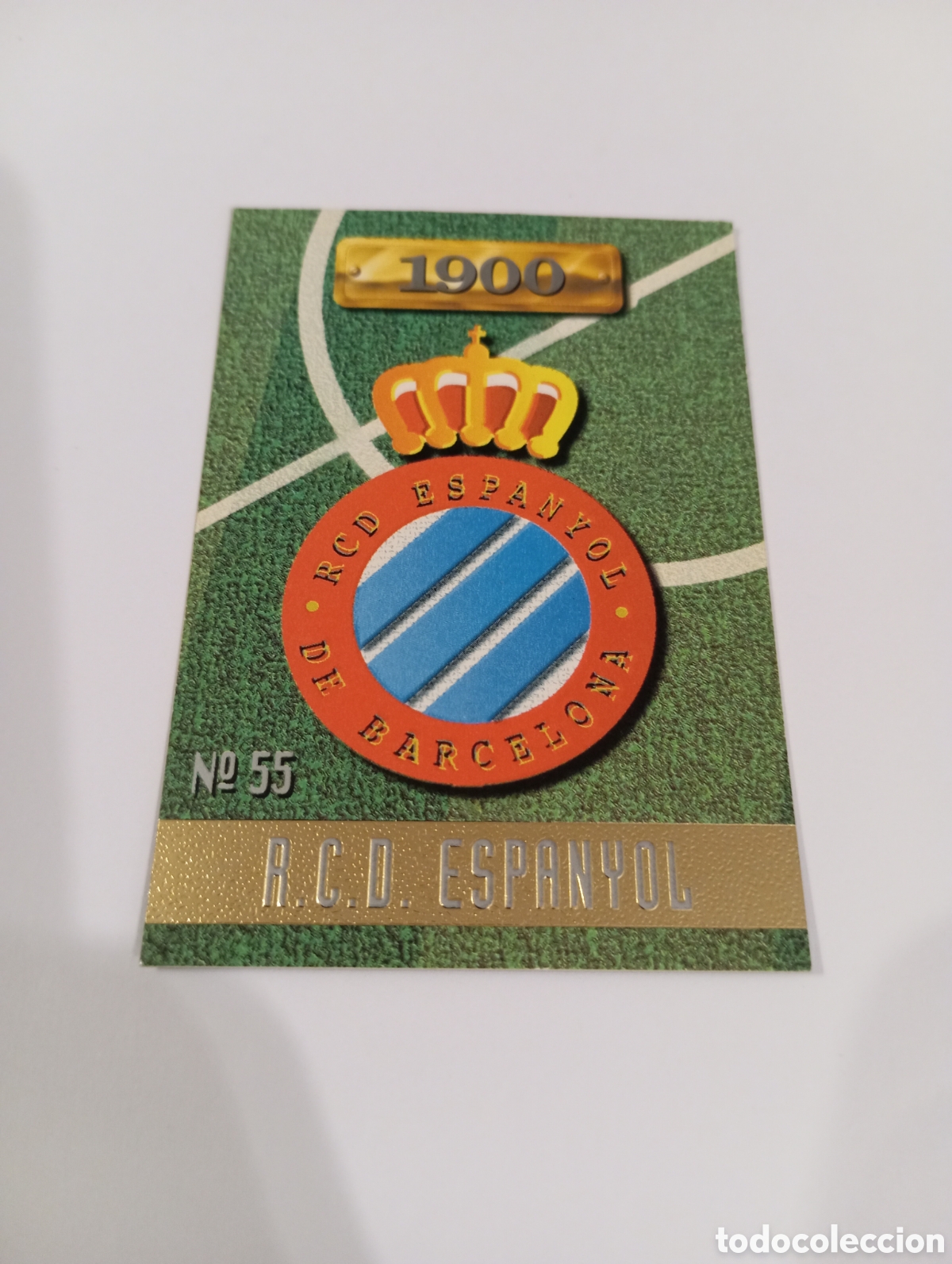 Cromos de Futebol: 55 ESCUDO Espa&ntilde;ol Espanyol 96 97 MUNDICROMO FICHAS LIGA 1996 1997