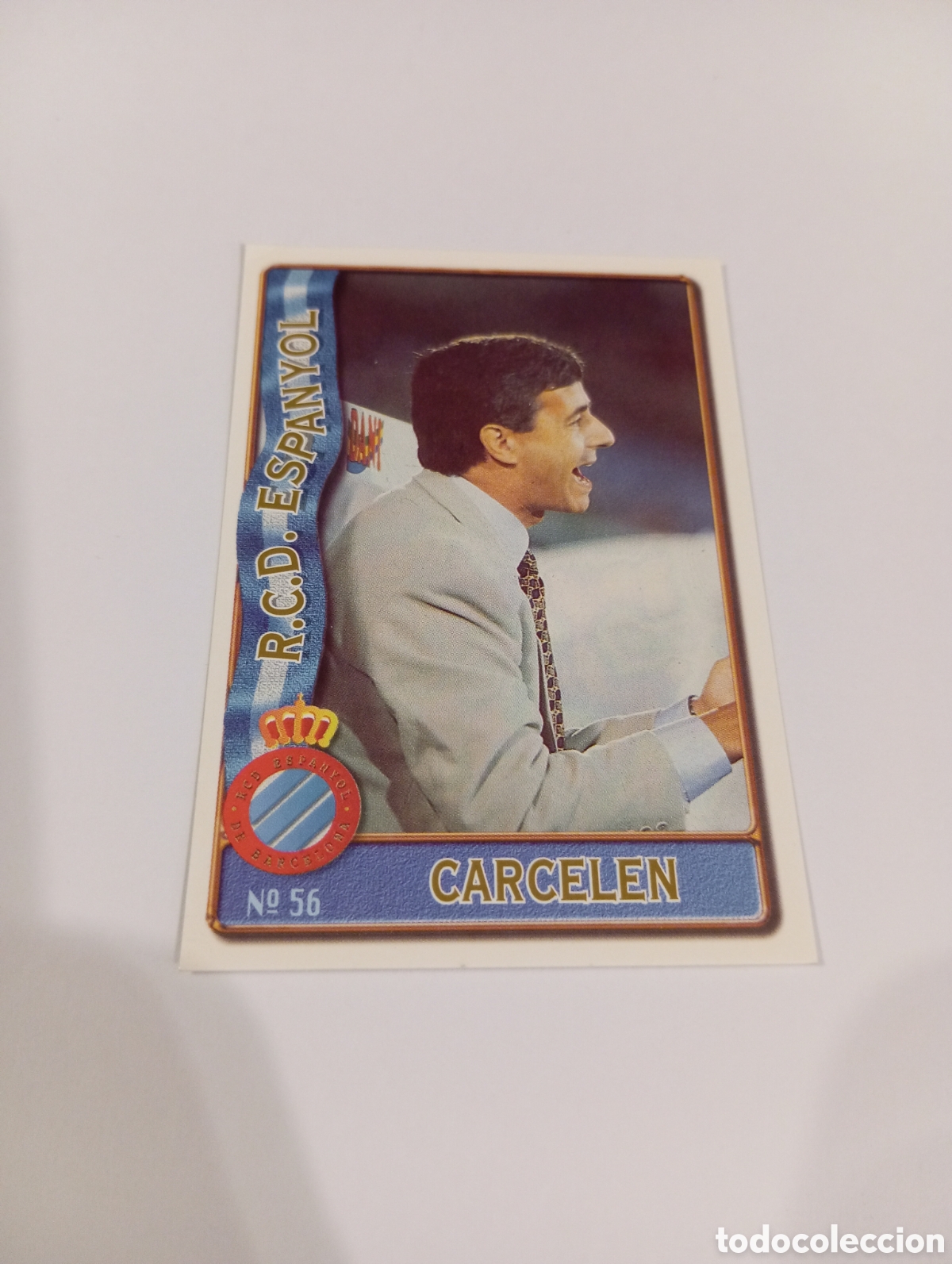 Cromos de Futebol: 56 CARCELEN Espa&ntilde;ol Espanyol 96 97 MUNDICROMO FICHAS LIGA 1996 1997