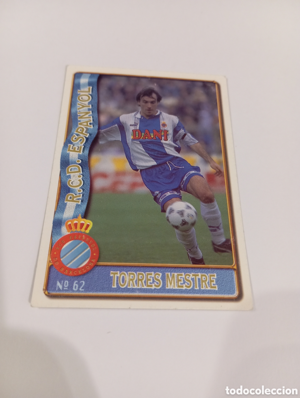 Cromos de f&uacute;tbol: 62 TORRES MESTRE Espa&ntilde;ol Espanyol 96 97 MUNDICROMO FICHAS LIGA 1996 1997