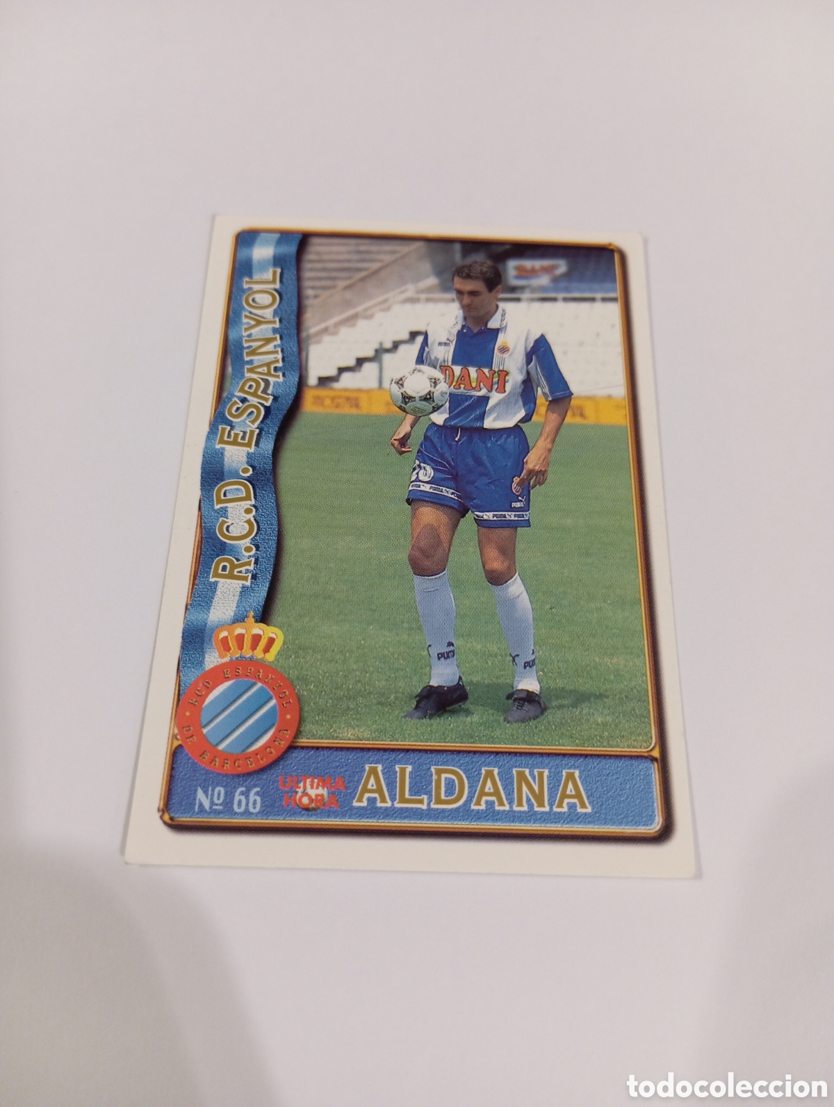 Cromos de f&uacute;tbol: 66 ALDANA UH Espa&ntilde;ol Espanyol 96 97 MUNDICROMO FICHAS LIGA 1996 1997