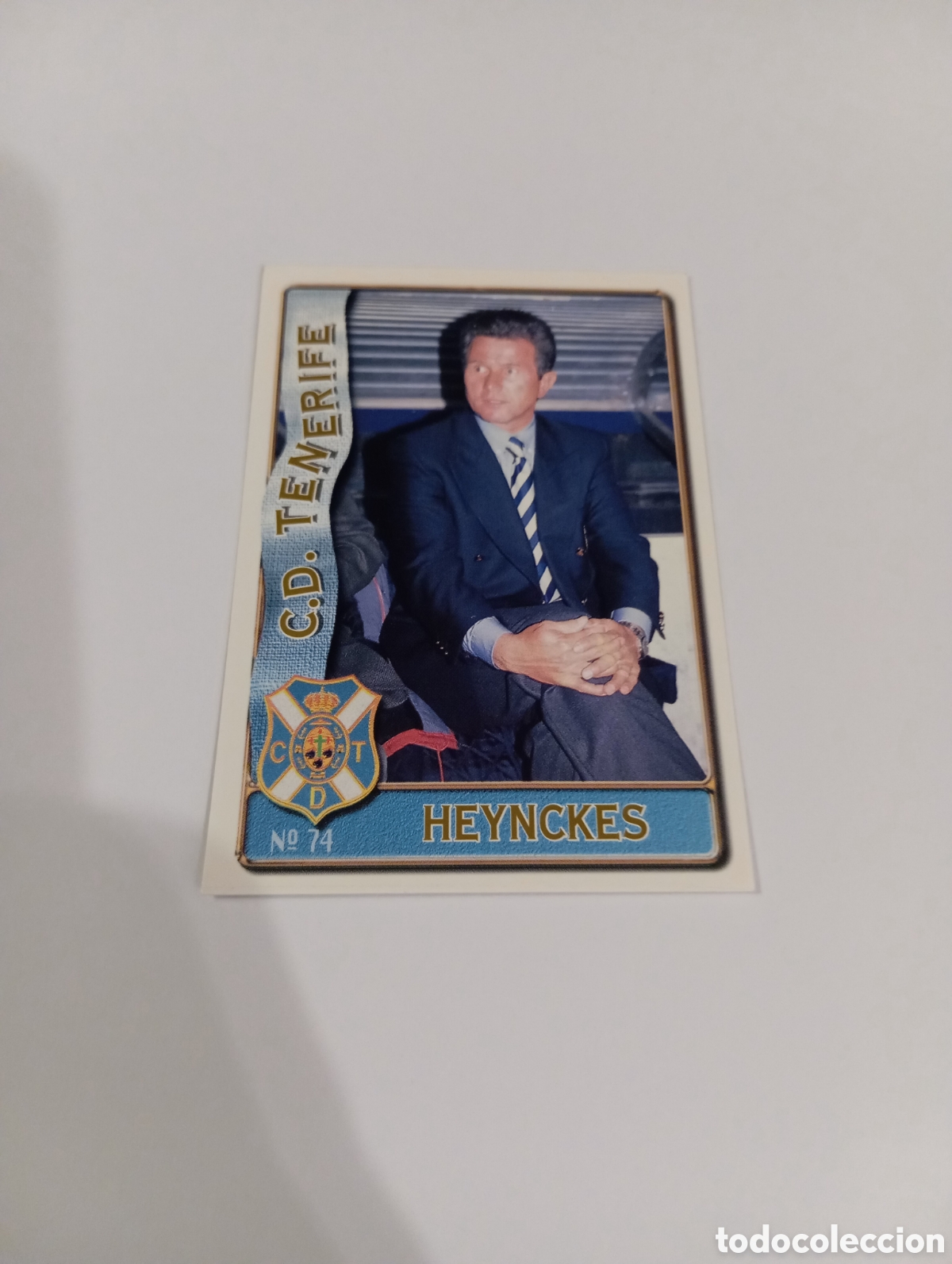 Cromos de f&uacute;tbol: 74 HEYNCKES Tenerife 96 97 MUNDICROMO FICHAS LIGA 1996 1997
