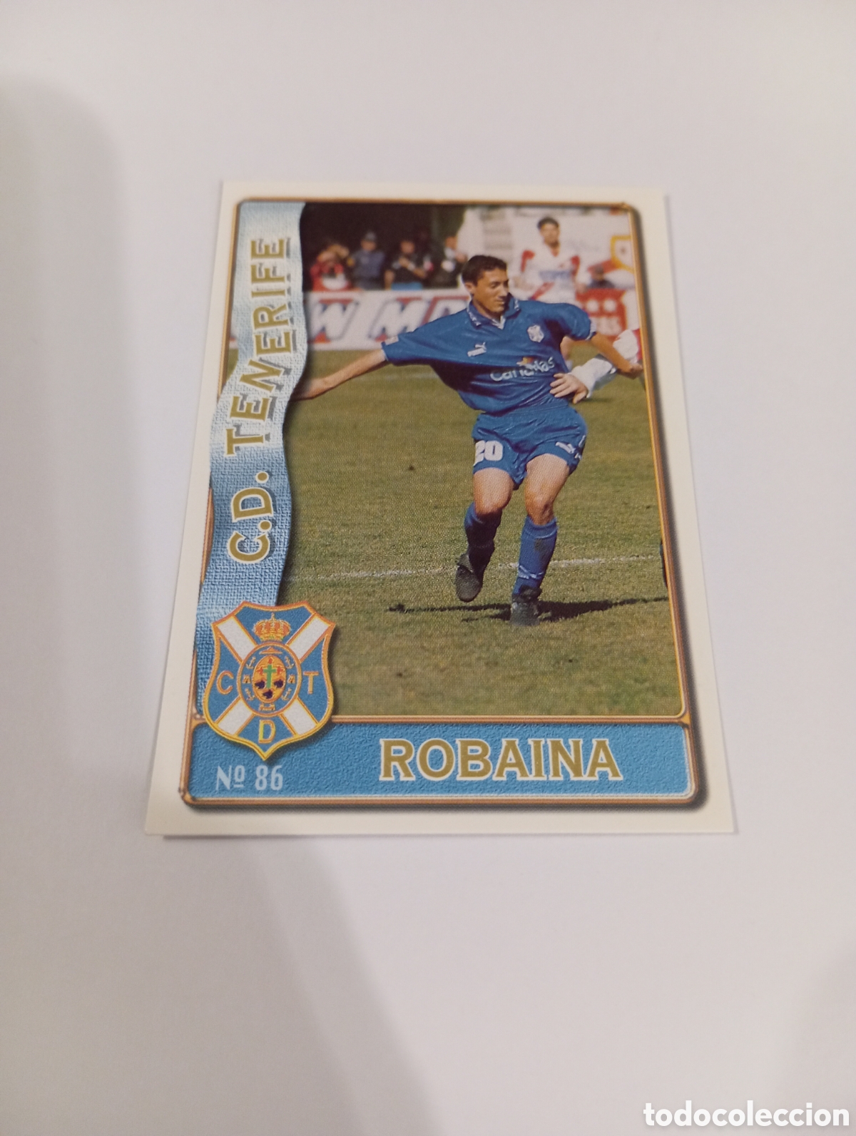 Cromos de f&uacute;tbol: 86 ROBAINA Tenerife 96 97 MUNDICROMO FICHAS LIGA 1996 1997