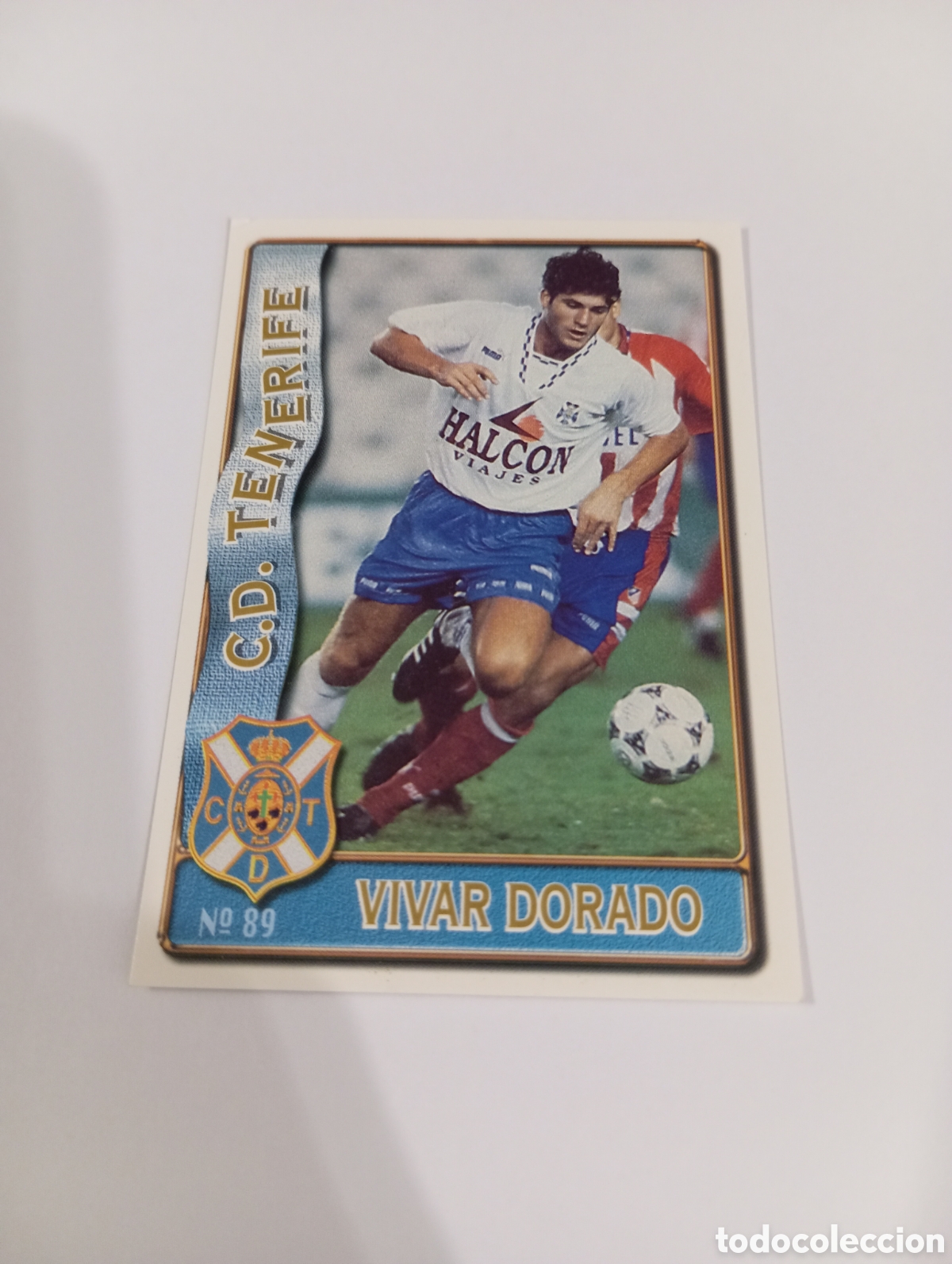 Cromos de f&uacute;tbol: 89 VIVAR DORADO Tenerife 96 97 MUNDICROMO FICHAS LIGA 1996 1997