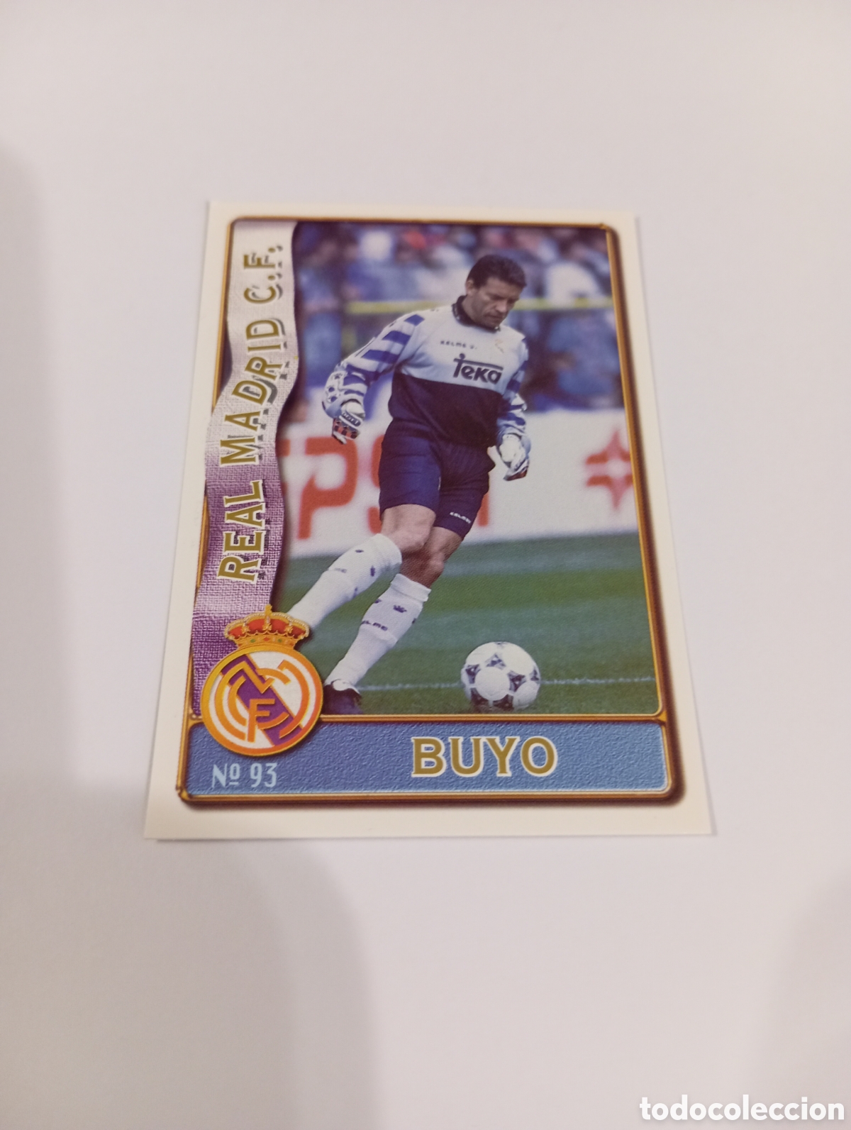 Cromos de f&uacute;tbol: 93 BUYO Real Madrid 96 97 MUNDICROMO FICHAS LIGA 1996 1997