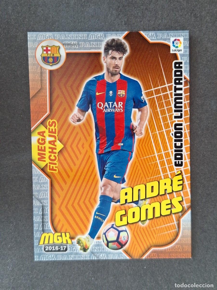 Cromos de f&uacute;tbol: LVM ANDRE GOMES F. C. BARCELONA MEGA FICHAJE EDICION LIMITADA 103B PANINI MEGACRACKS 2016 2017 16 17