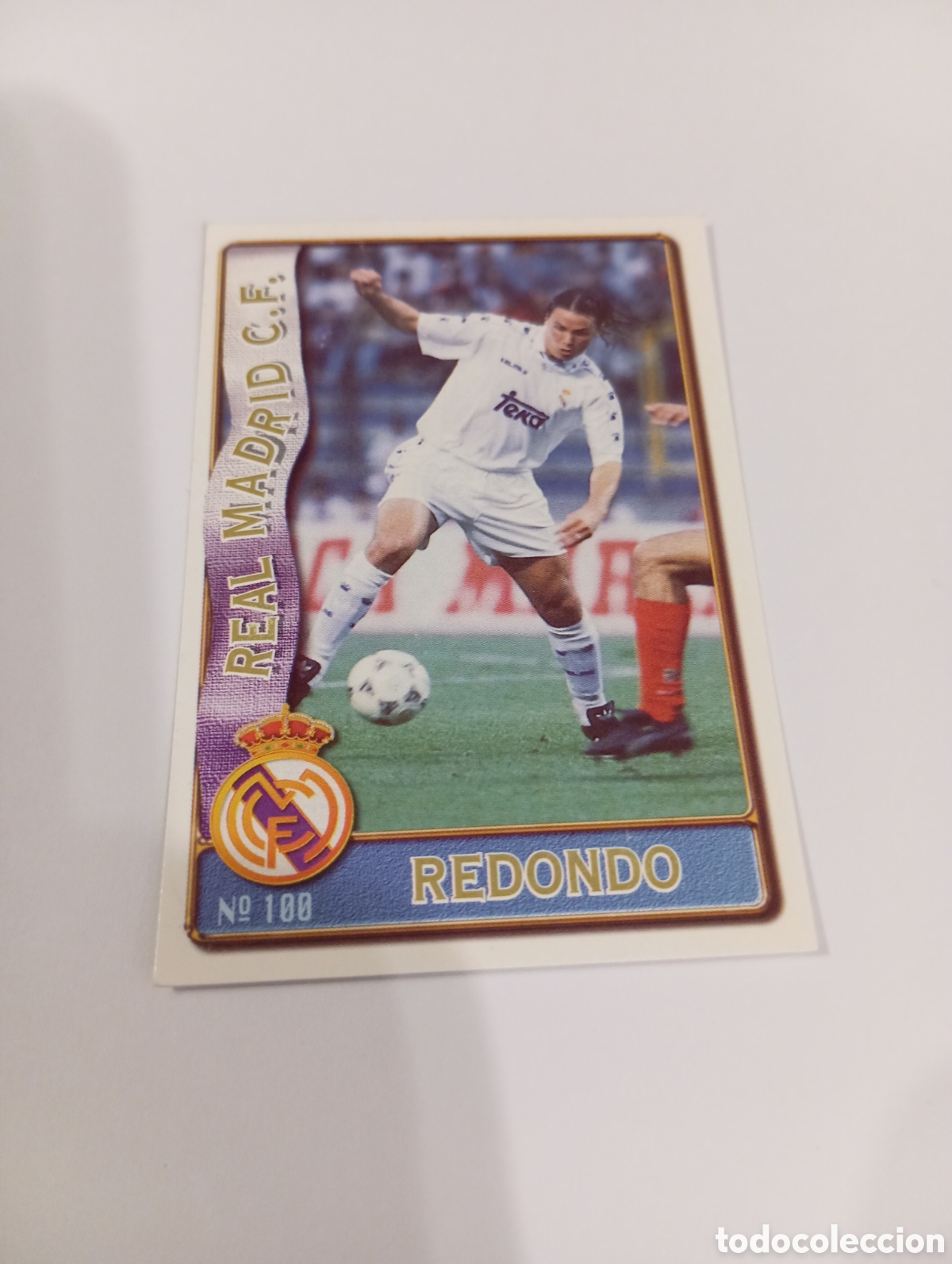 Cromos de f&uacute;tbol: 100 REDONDO Real Madrid 96 97 MUNDICROMO FICHAS LIGA 1996 1997