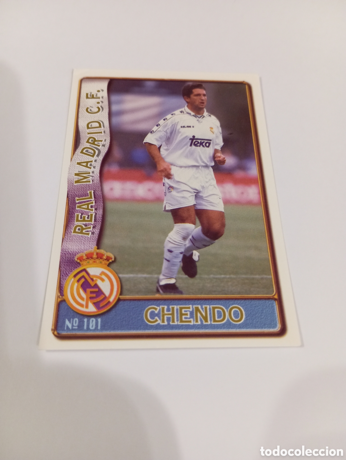 Cromos de f&uacute;tbol: 101 CHENDO Real Madrid 96 97 MUNDICROMO FICHAS LIGA 1996 1997