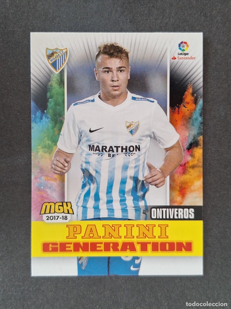 Cromos de f&uacute;tbol: LVM ONTIVEROS MALAGA C. F. PANINI GENERATION 432 PANINI MEGACRACKS 2017 2018 17 18