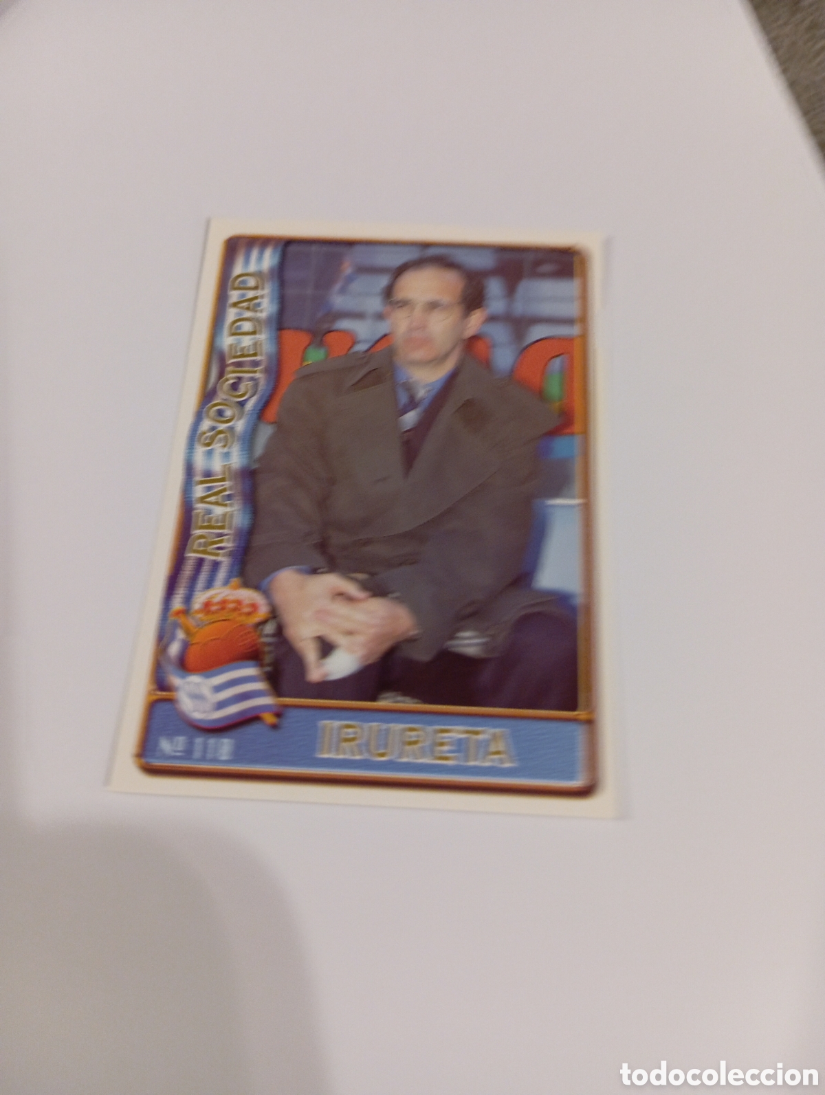 Cromos de f&uacute;tbol: 110 IRURETA Real Sociedad 96 97 MUNDICROMO FICHAS LIGA 1996 1997