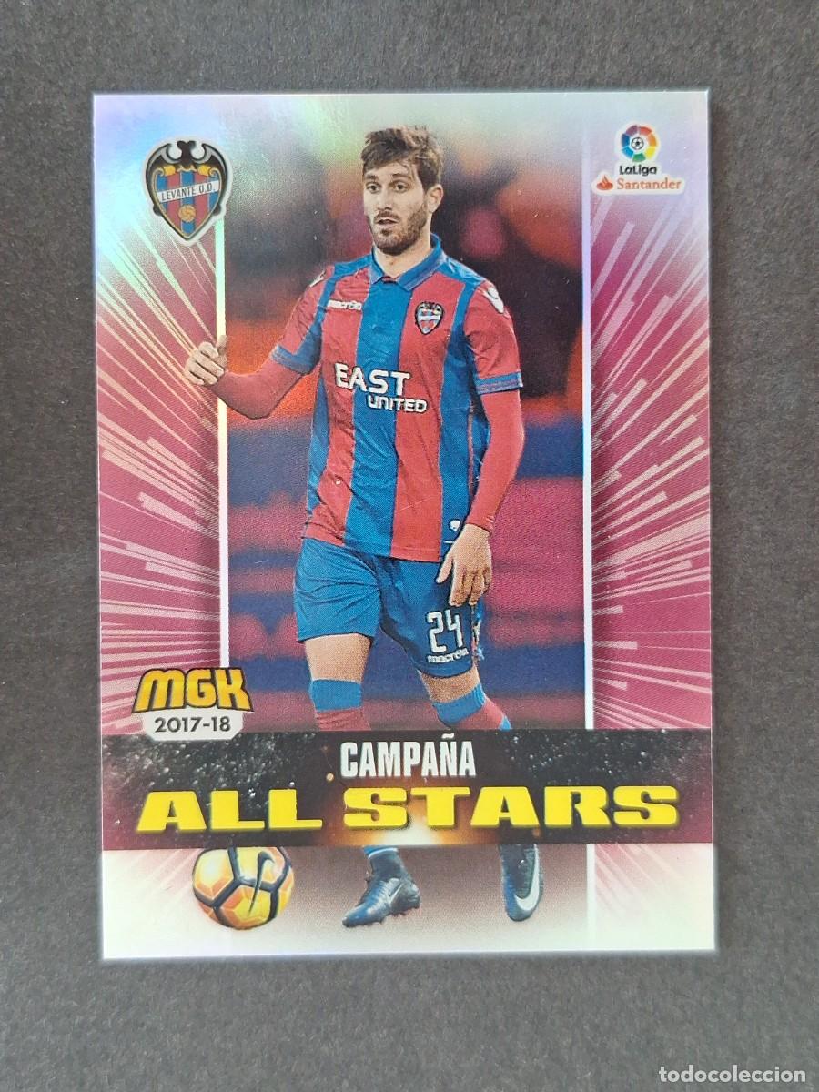Cromos de f&uacute;tbol: LVM CAMPA&Ntilde;A LEVANTE U. D. ALL STARS 376 PANINI MEGACRACKS 2017 2018 17 18