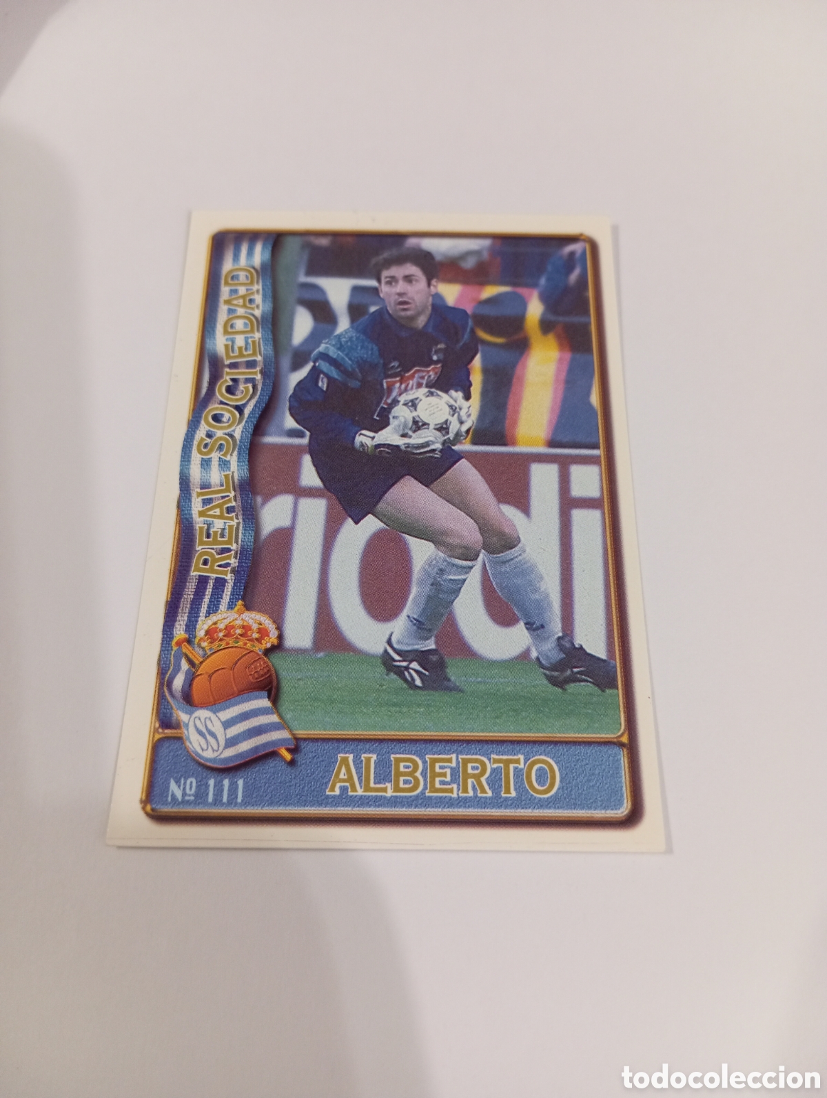 Cromos de f&uacute;tbol: 111 ALBERTO Real Sociedad 96 97 MUNDICROMO FICHAS LIGA 1996 1997
