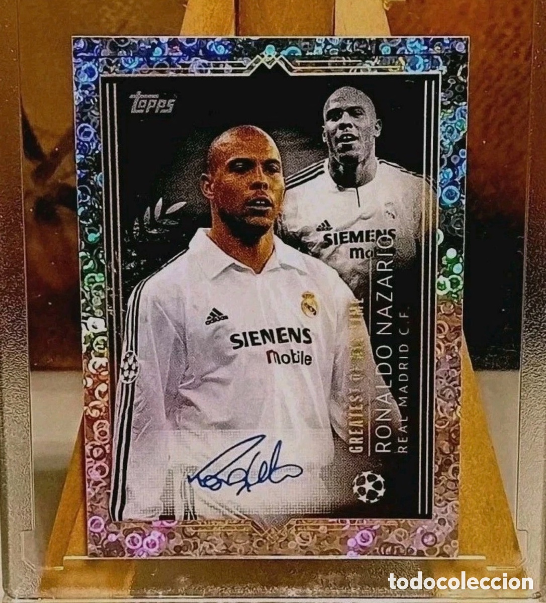 Cromos de f&uacute;tbol: Ronaldo Auto Serigrafiado Topps Champions