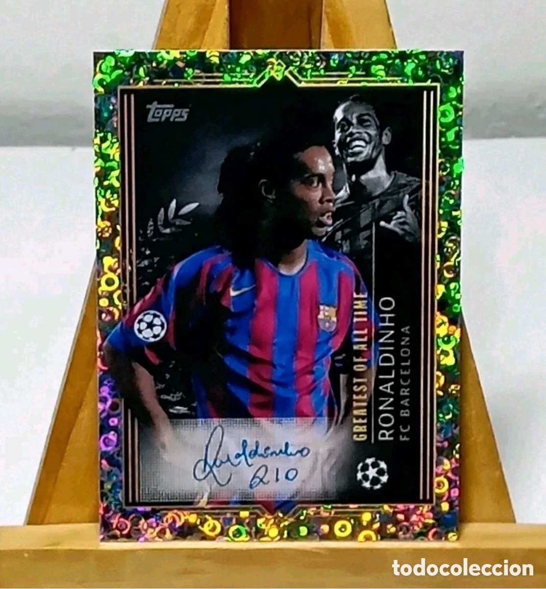Cromos de f&uacute;tbol: Ronaldi&ntilde;o Auto Serigrafiado Topps Champions