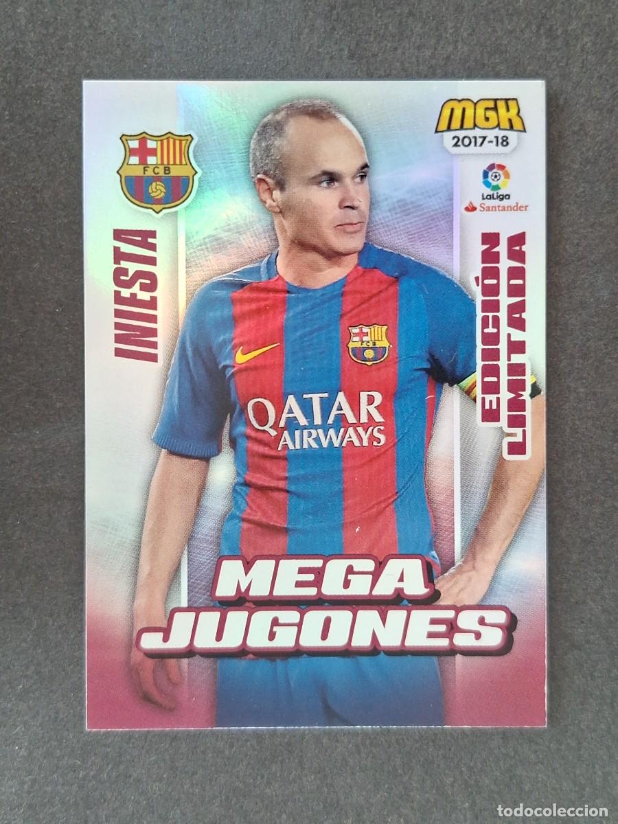 Cromos de f&uacute;tbol: LVM INIESTA F. C. BARCELONA MEGA JUGONES EDICION LIMITADA 94B PANINI MEGACRACKS 2017 2018 17 18