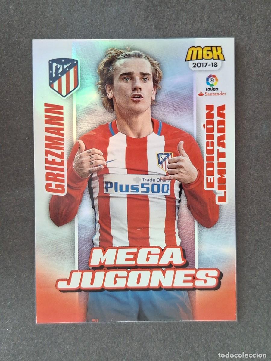 Cromos de f&uacute;tbol: LVM GRIEZMANN ATLETICO DE MADRID MEGA JUGONES EDICION LIMITADA 70B PANINI MEGACRACKS 2017 2018 17 18