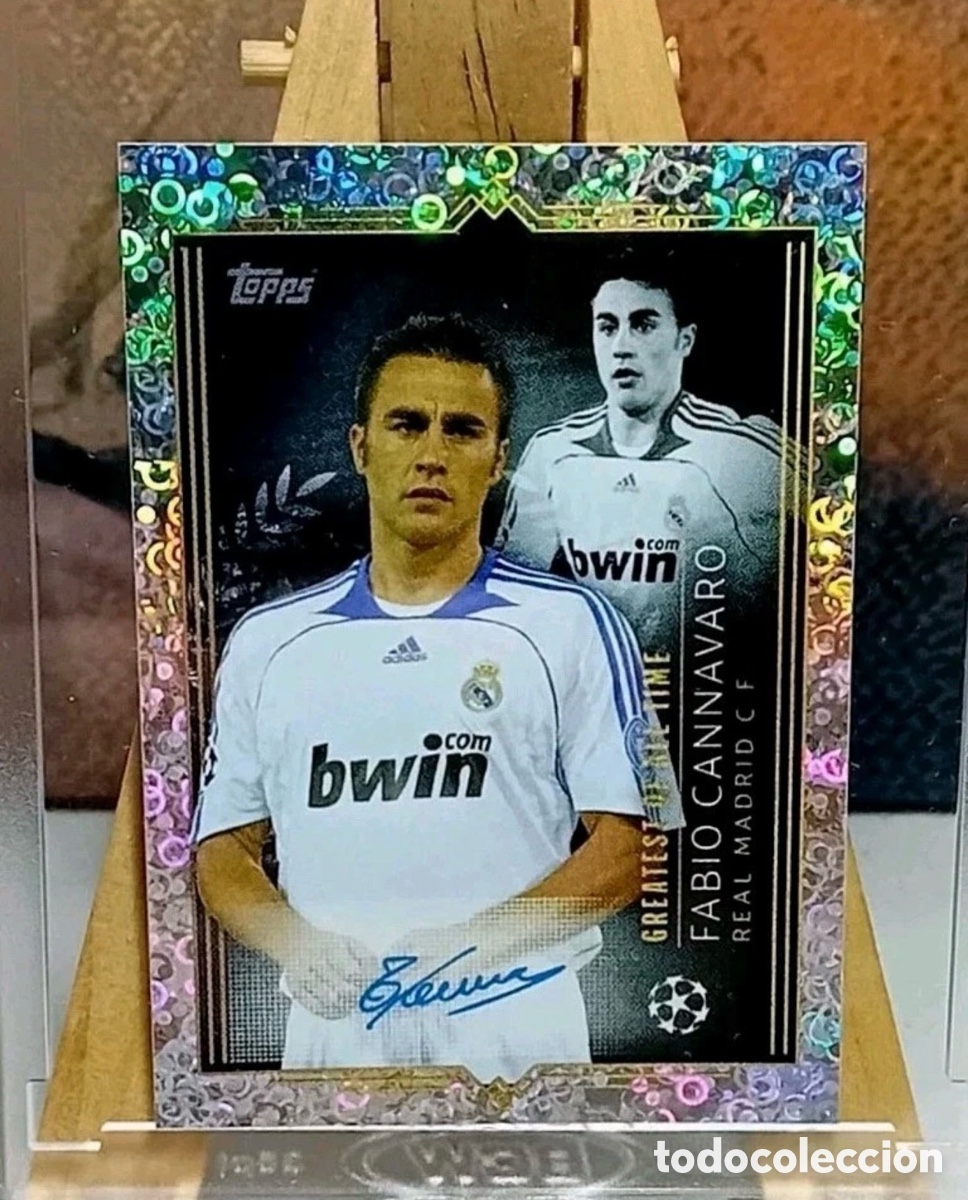 Cromos de f&uacute;tbol: Cannavaro Auto Serigrafiado Topps Champions