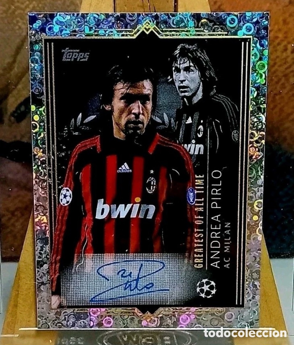 Cromos de f&uacute;tbol: Pirlo Auto Serigrafiado Topps Champions