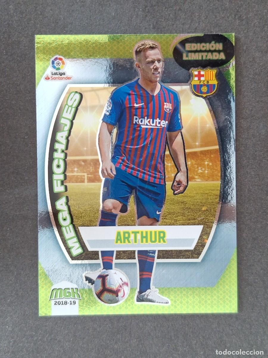 Cromos de f&uacute;tbol: LVM ARTHUR F. C. BARCELONA MEGA FICHAJE EDICION LIMITADA 95B PANINI MEGACRACKS 2018 2019 18 19