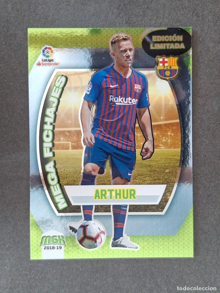 Cromos de f&uacute;tbol: LVM ARTHUR F. C. BARCELONA MEGA FICHAJE EDICION LIMITADA 95B PANINI MEGACRACKS 2018 2019 18 19