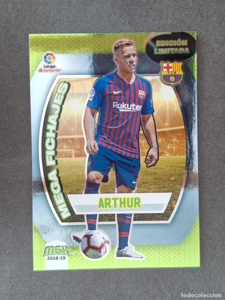 Cromos de f&uacute;tbol: LVM ARTHUR F. C. BARCELONA MEGA FICHAJE EDICION LIMITADA 95B PANINI MEGACRACKS 2018 2019 18 19
