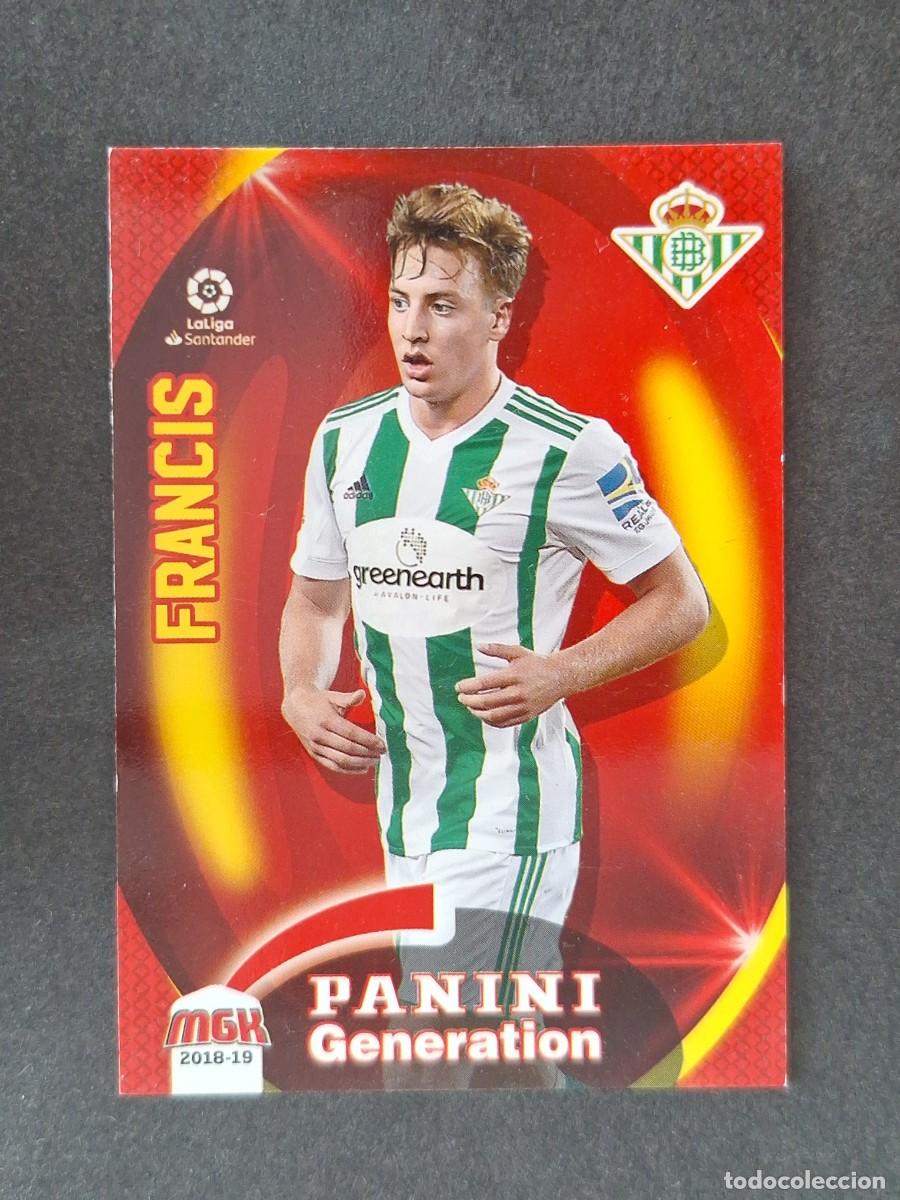 Cromos de f&uacute;tbol: LVM FRANCIS REAL BETIS PANINI GENERATION 132 PANINI MEGACRACKS 2018 2019 18 19