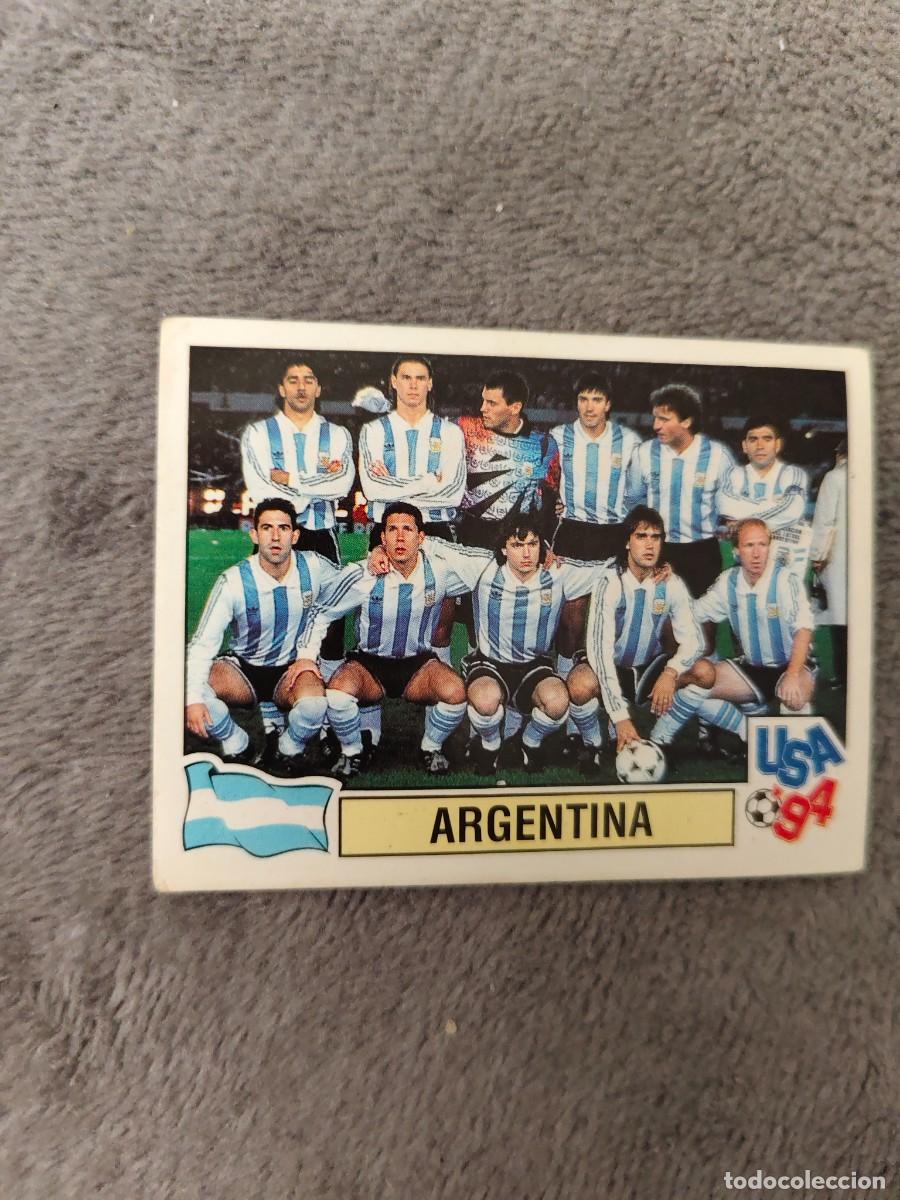 Cromos de f&uacute;tbol: 258 USA 94 MUNDIAL 1994 PANINI TEAM PLANTILLA MARADONA - ARGENTINA -- WORLD CUP CROMO ABC