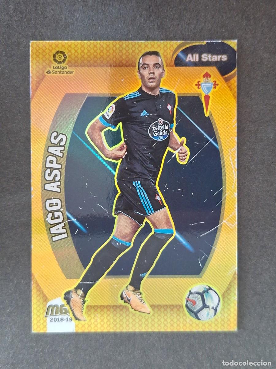 Football Stickers: LVM IAGO ASPAS CELTA DE VIGO ALL STARS 160 PANINI MEGACRACKS 2018 2019 18 19