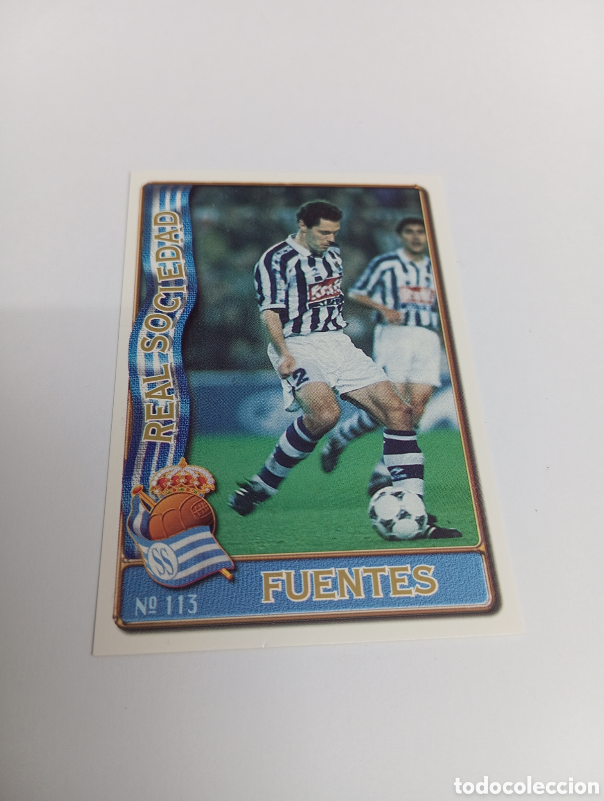 Football Stickers: 113 FUENTES Real Sociedad 96 97 MUNDICROMO FICHAS LIGA 1996 1997