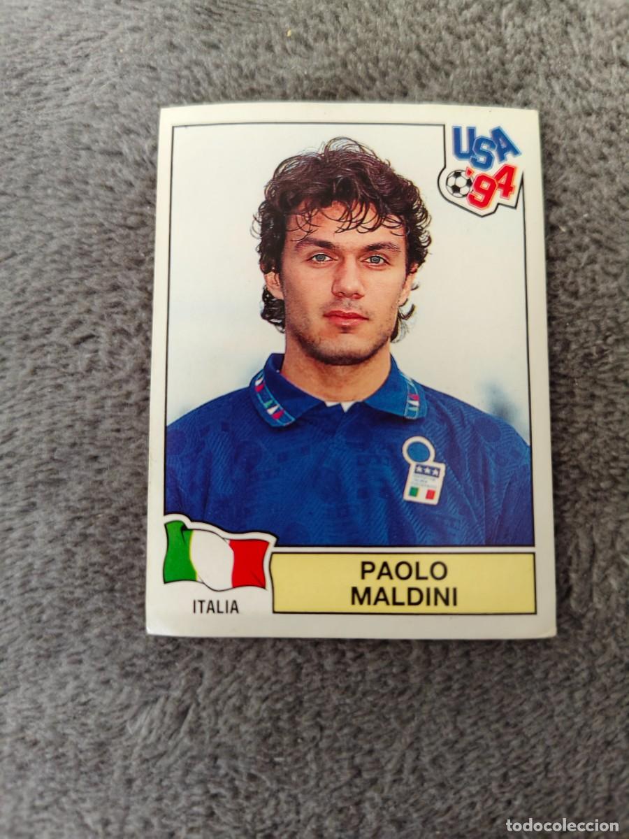 Football Stickers: 307 USA 94 MUNDIAL 1994 PANINI PAOLO MALDINI - ITALIA -- WORLD CUP CROMO ABC