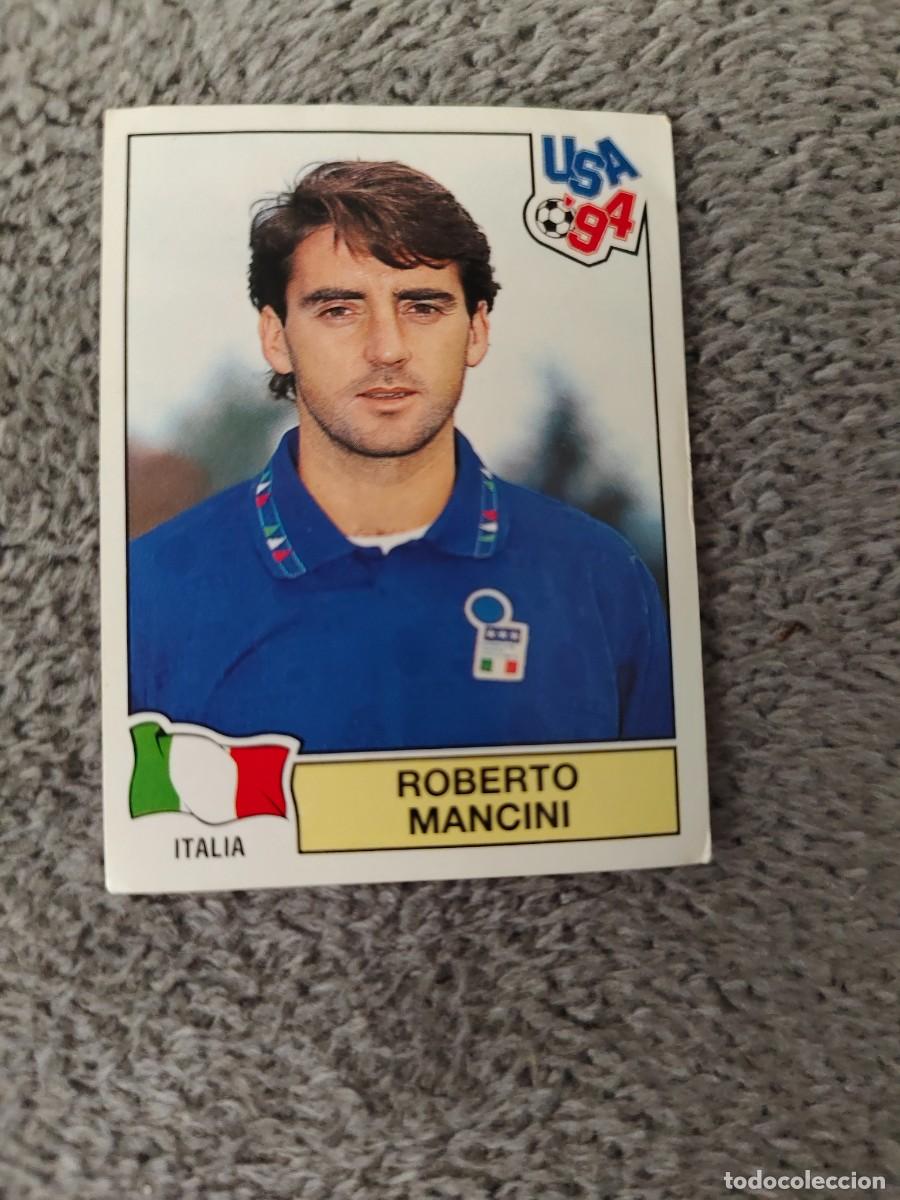 Figurine di Calcio: 316 USA 94 MUNDIAL 1994 PANINI ROBERTO MANCINI - ITALIA -- WORLD CUP CROMO ABC
