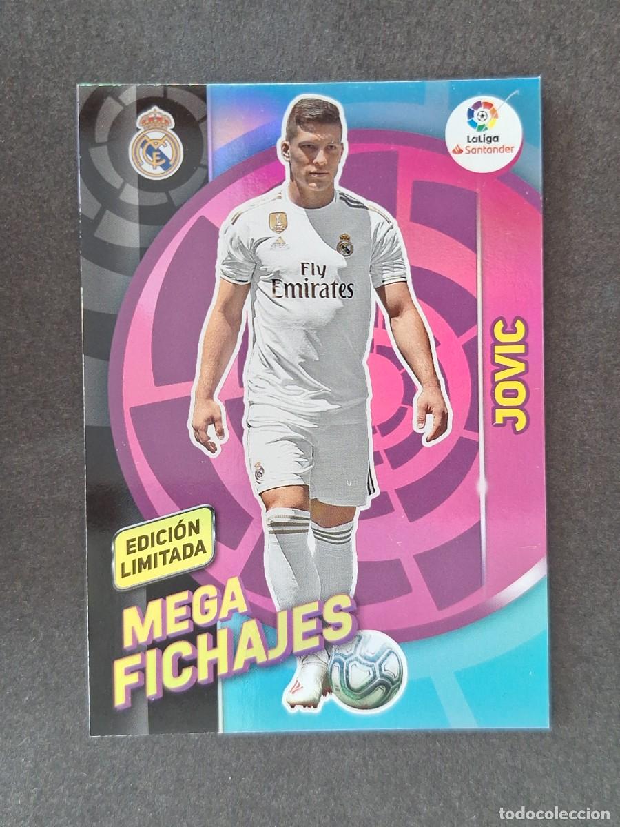 Cromos de f&uacute;tbol: LVM JOVIC REAL MADRID MEGA FICHAJE EDICION LIMITADA PANINI MEGACRACKS 2019 2020 19 20