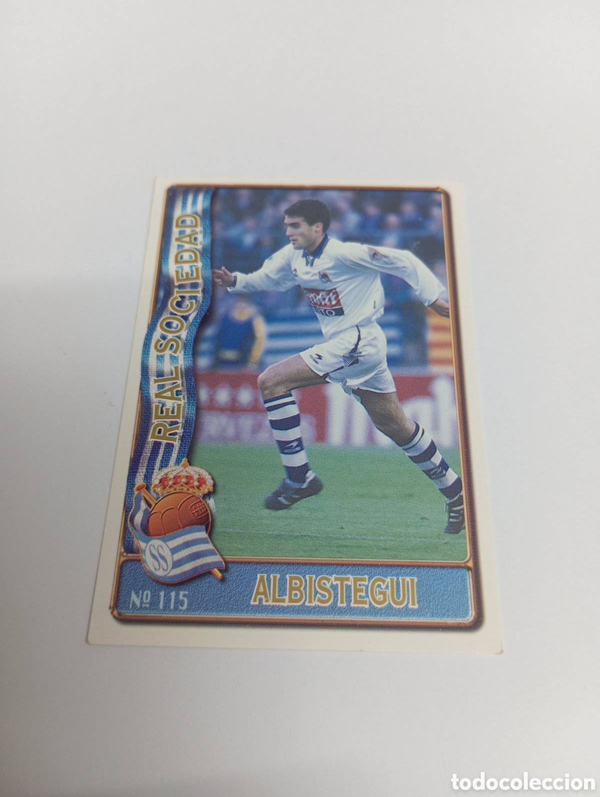 Cromos de f&uacute;tbol: 115 ALBISTEGUI Real Sociedad 96 97 MUNDICROMO FICHAS LIGA 1996 1997