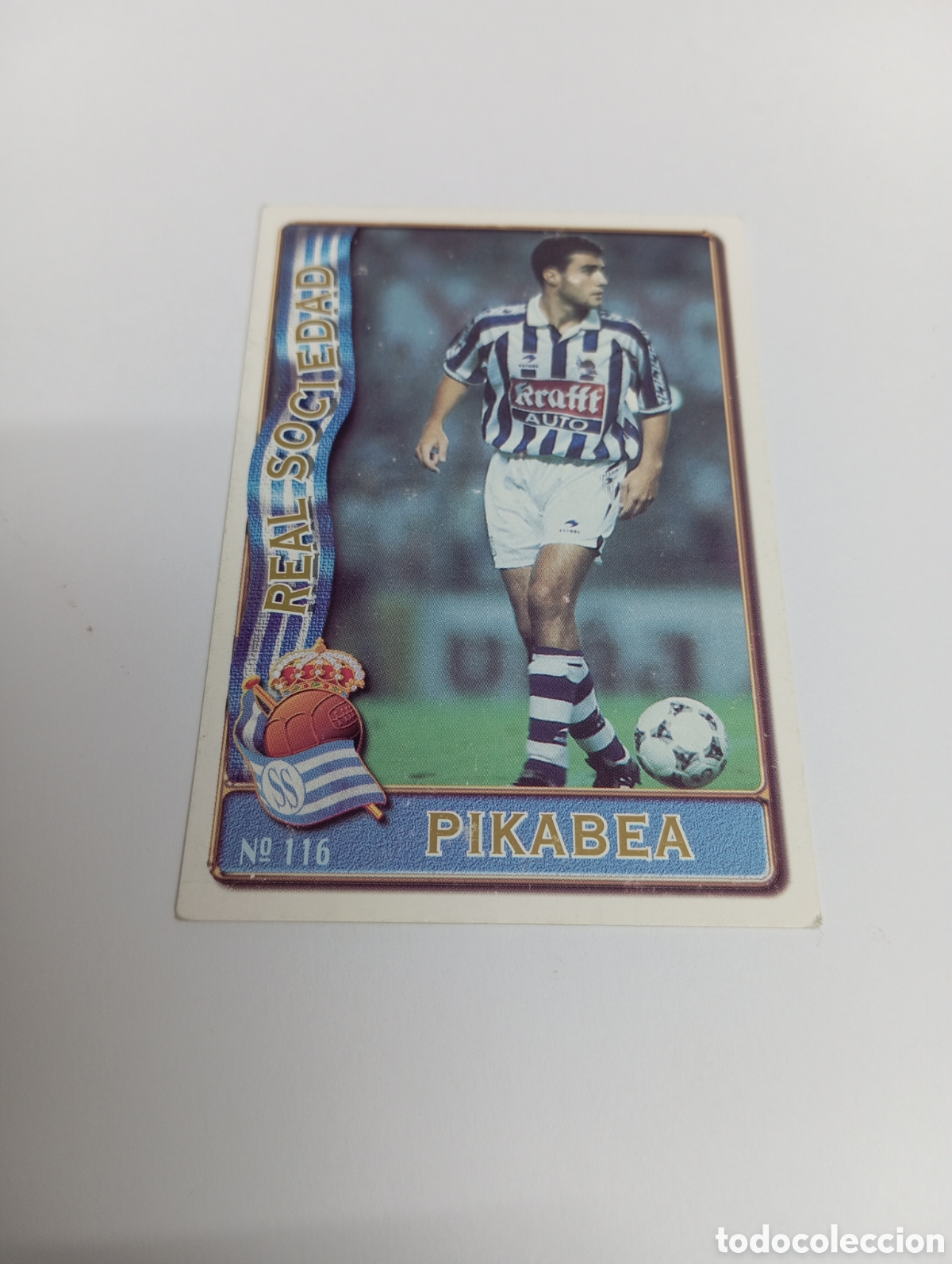 Cromos de f&uacute;tbol: 116 PIKABEA Real Sociedad 96 97 MUNDICROMO FICHAS LIGA 1996 1997