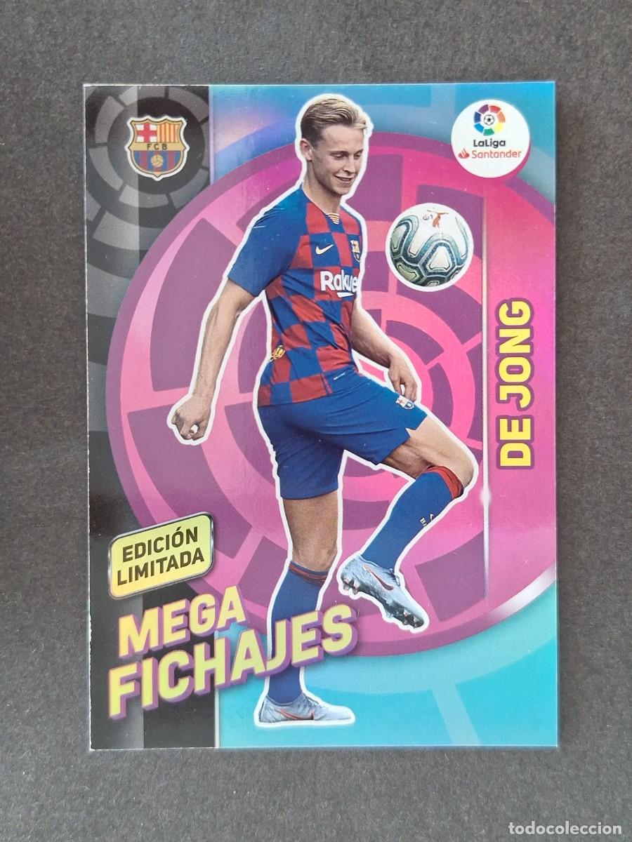 Cromos de f&uacute;tbol: LVM DE JONG F. C. BARCELONA MEGA FICHAJE EDICION LIMITADA PANINI MEGACRACKS 2019 2020 19 20