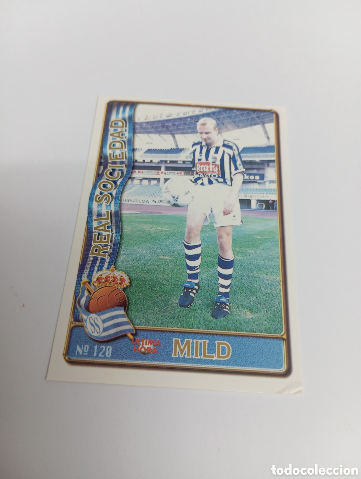 Cromos de f&uacute;tbol: 120 MILD UH Real Sociedad 96 97 MUNDICROMO FICHAS LIGA 1996 1997