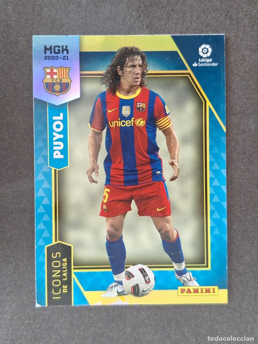 Cromos de f&uacute;tbol: LVM PUYOL F. C. BARCELONA ICONOS DE LA LIGA 404 PANINI MEGACRACKS 2020 2021 20 21