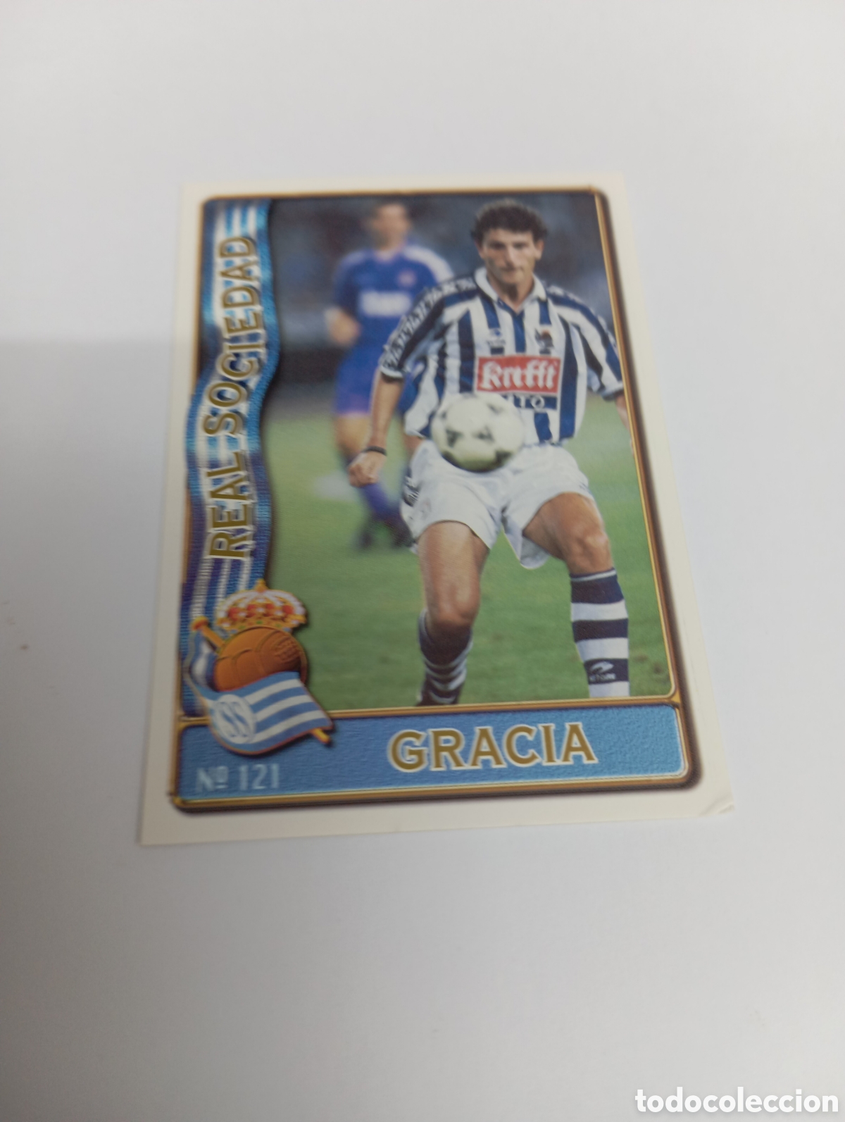 Cromos de f&uacute;tbol: 121 GRACIA Real Sociedad 96 97 MUNDICROMO FICHAS LIGA 1996 1997