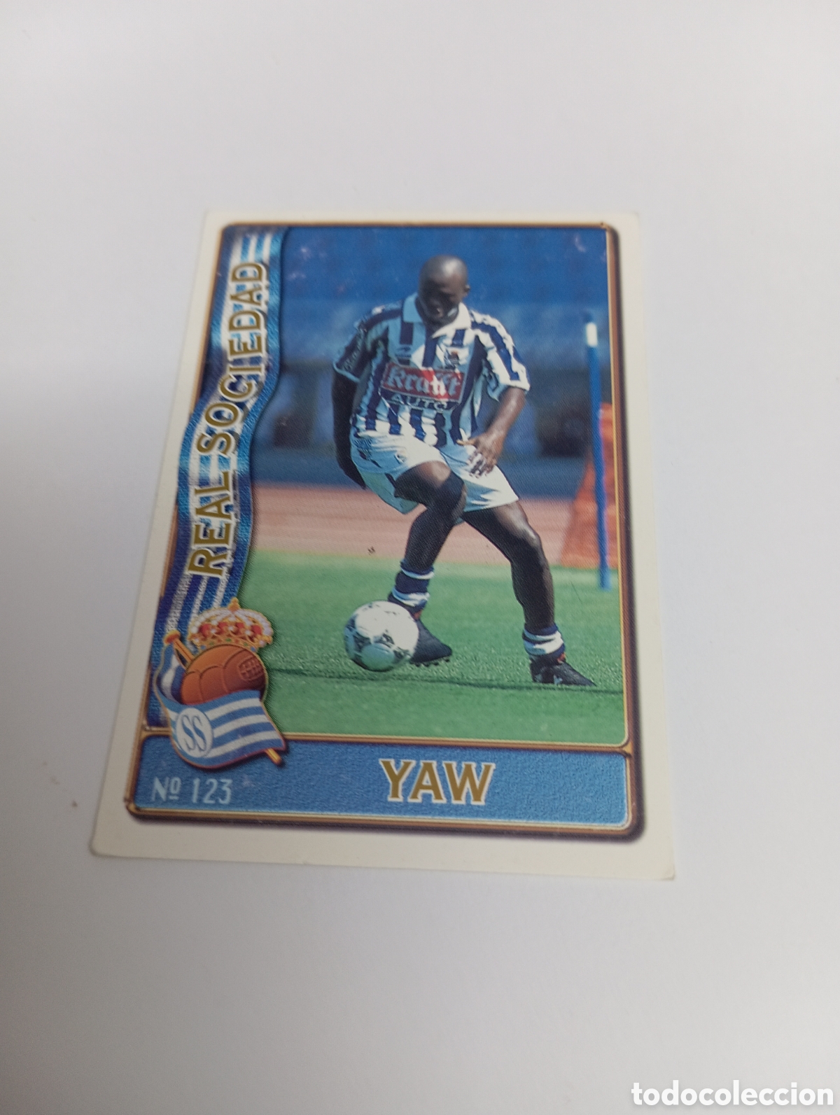 Cromos de f&uacute;tbol: 123 YAW Real Sociedad 96 97 MUNDICROMO FICHAS LIGA 1996 1997