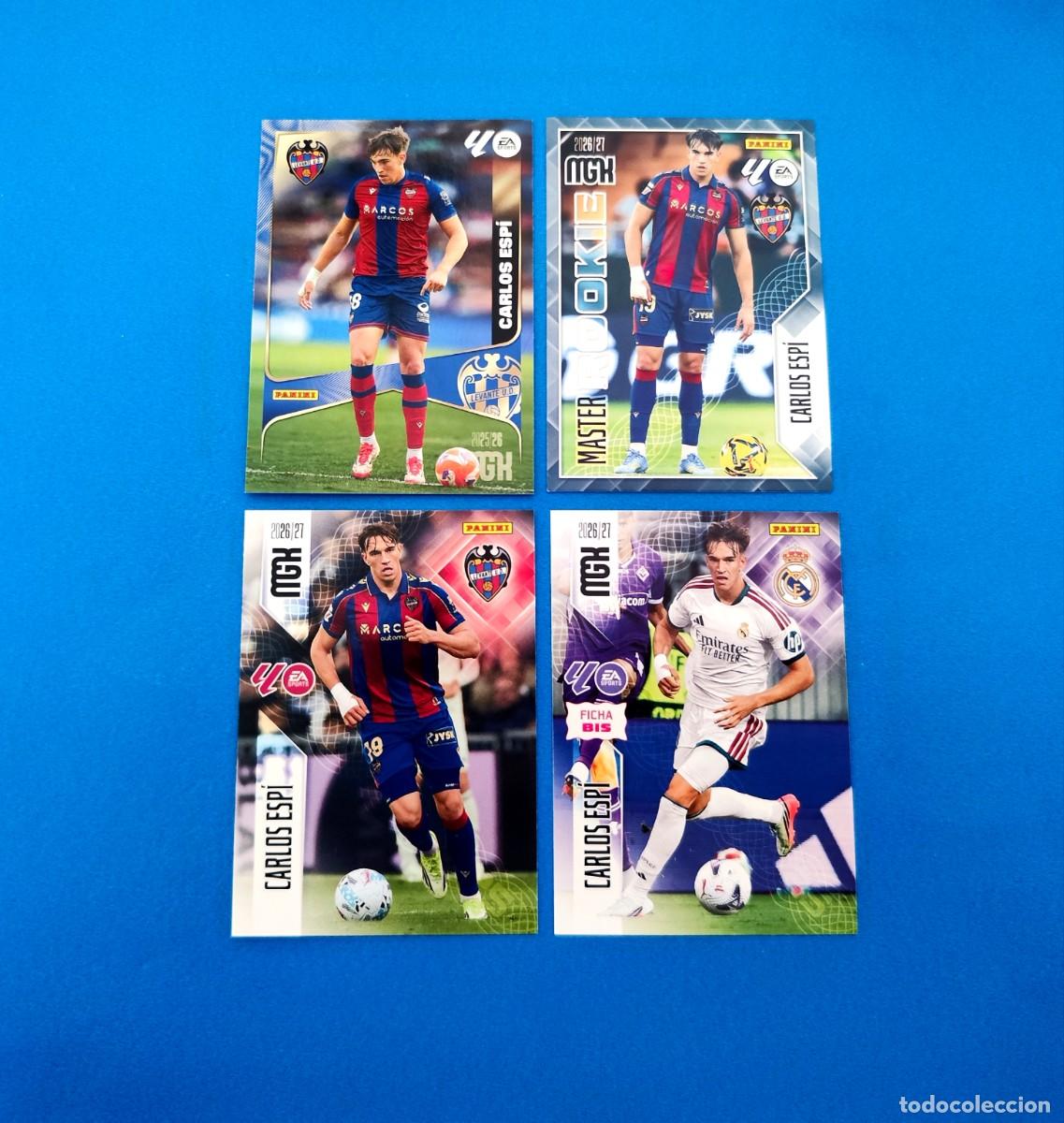 Cromos de f&uacute;tbol: Megacracks 2025 2026 / 25 26 - 2026 2027 / 26 27 Carlos Esp&iacute; Master Rookie Ficha Bis