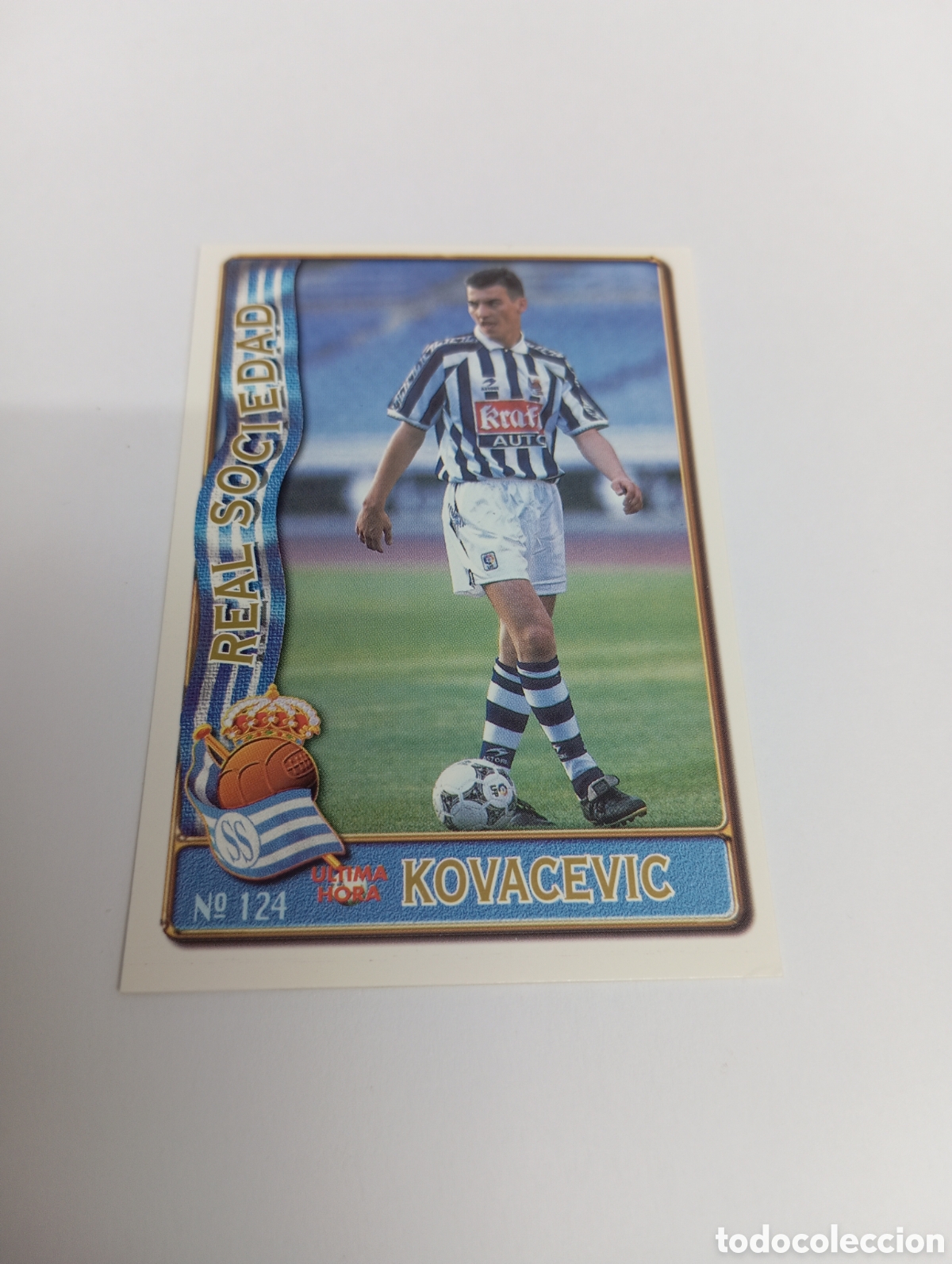 Cromos de f&uacute;tbol: 124 KOVACEVIC UH Real Sociedad 96 97 MUNDICROMO FICHAS LIGA 1996 1997