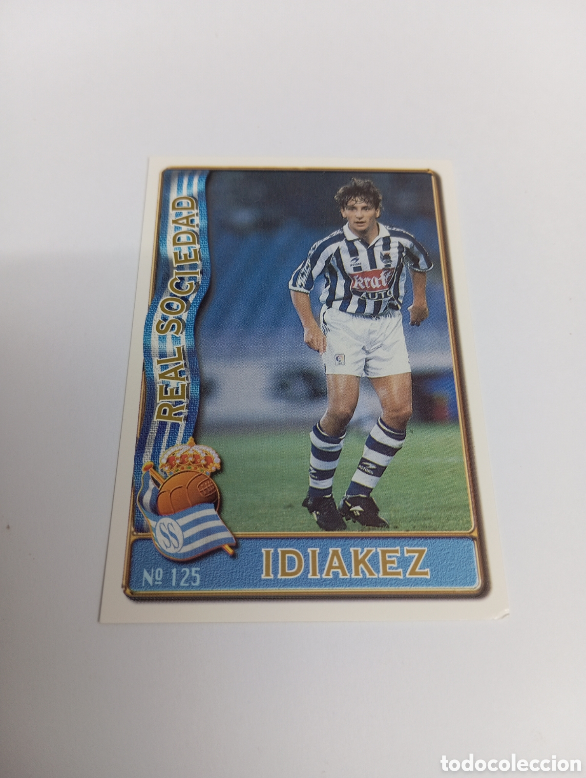 Cromos de f&uacute;tbol: 125 IDIAKEZ Real Sociedad 96 97 MUNDICROMO FICHAS LIGA 1996 1997