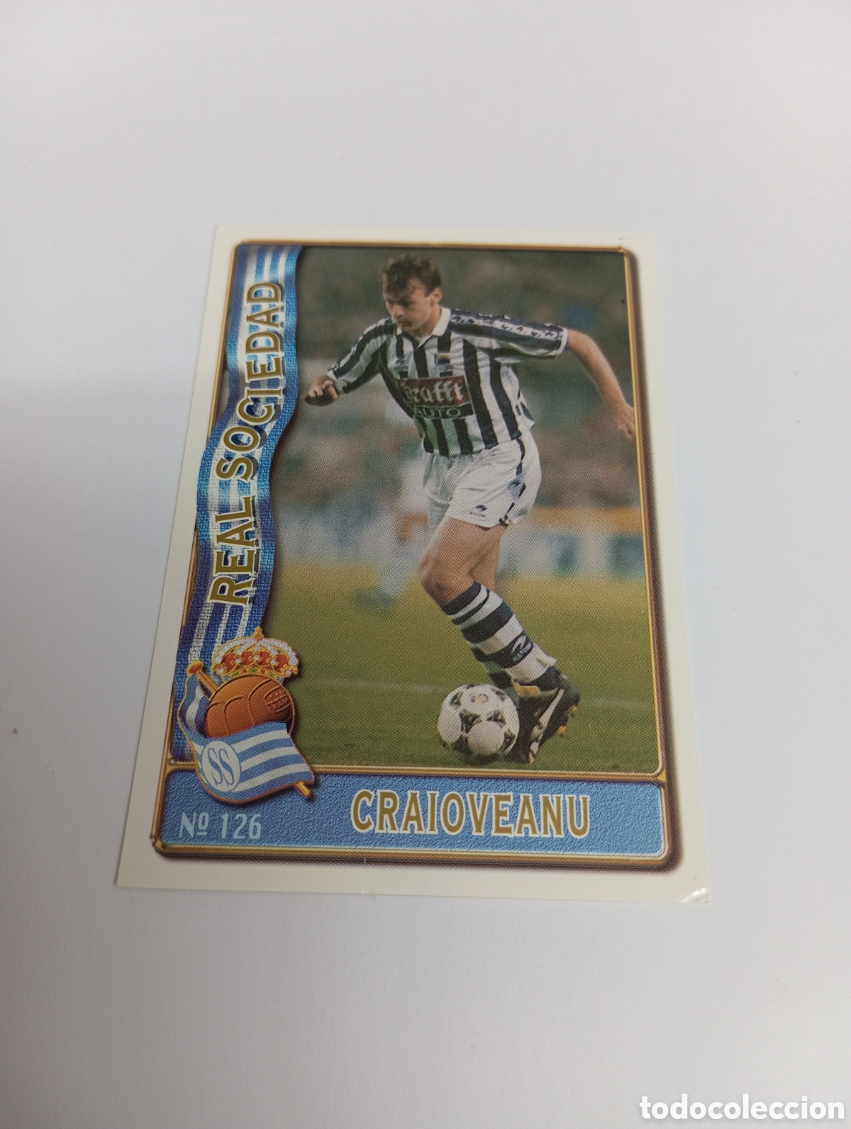 Cromos de f&uacute;tbol: 126 CRAIOVEANU Real Sociedad 96 97 MUNDICROMO FICHAS LIGA 1996 1997