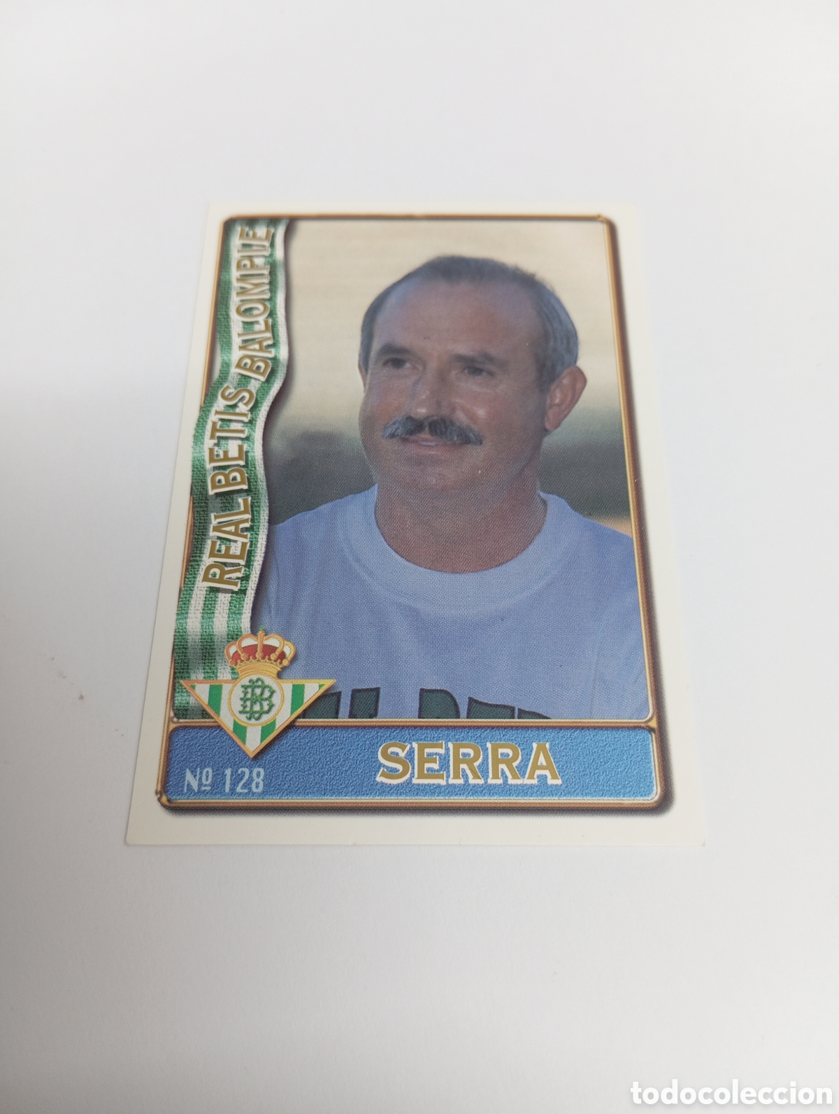 Cromos de f&uacute;tbol: 128 SERRA Betis 96 97 MUNDICROMO FICHAS LIGA 1996 1997