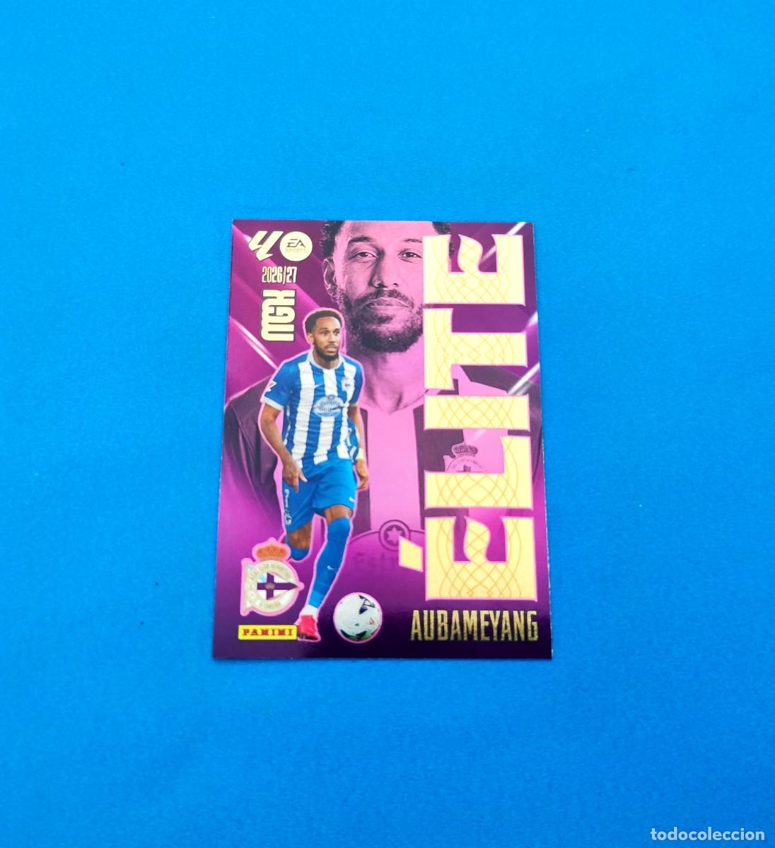 Cromos de f&uacute;tbol: Megacracks 2026 2027 / 26 27 &Eacute;lite Aubameyang Deportivo